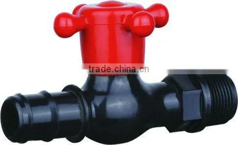 PVC straight water tap plastic drip Irrigation mini ball valve