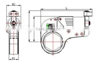 THE HEXAGON CASSETTE HYDRAULIC TORQUE WRENCH(Accuracy:+/- 3%)