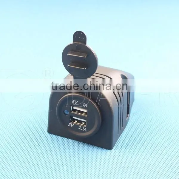 Dual USB Charger/Car USB Socket/USB Light Socket