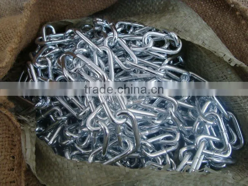 Factory supply white Ordinary mild steel link chain
