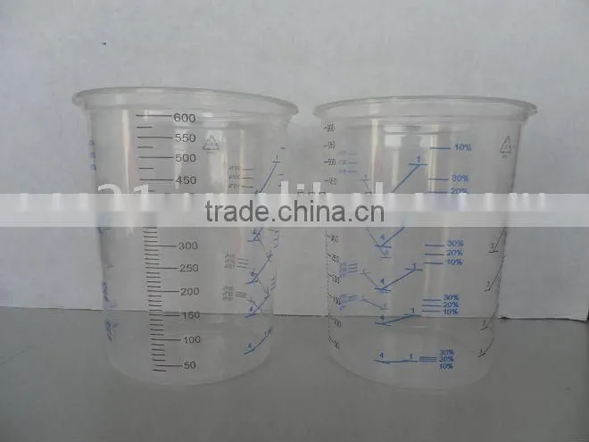 Plastic Paint Mixing Cup with Holders