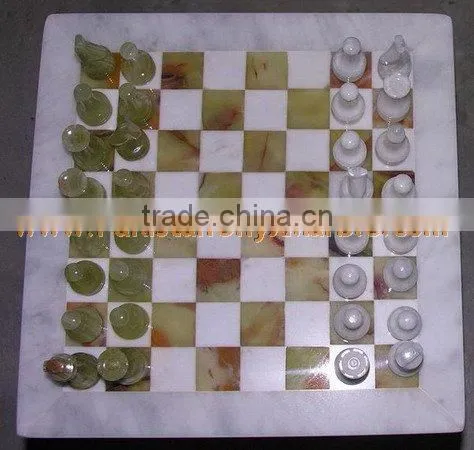 Natural Color 2017 ONYX CHESS BOARDS WITH FIGURES