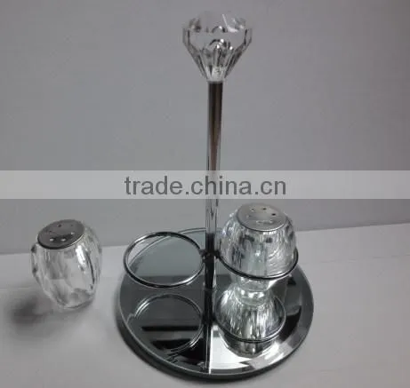 acrylic beaded beveled mirror cake plate dessert rack