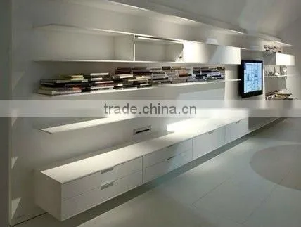 Stylish design solid wood acrylic solid surface corian home hotel side cabinet