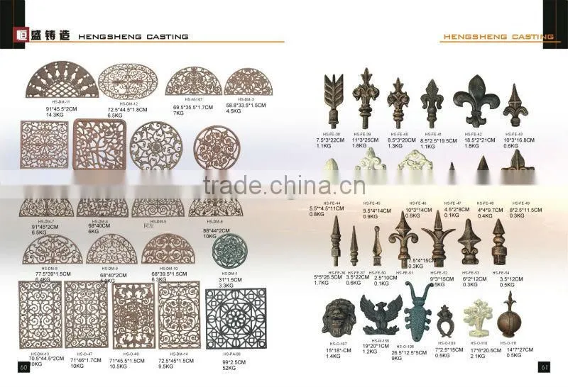 garden decoration cast iron window