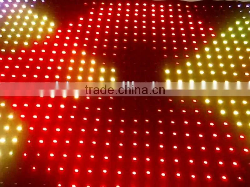 new inventions PC control DMX wholesale led lighted fabric curtains for bar/club/ stage decoration