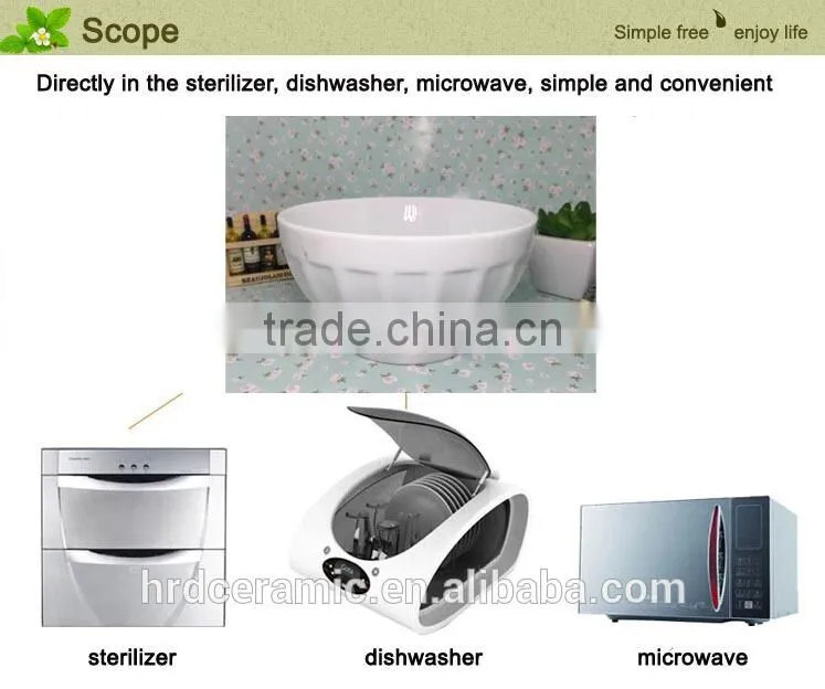 Stocked high quality round beautiful porcelain plate ceramic soup dish