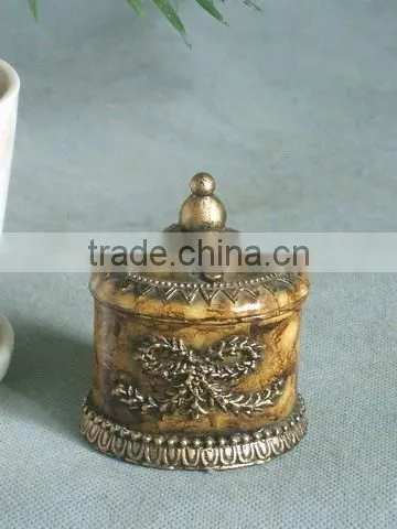 New product 2015 polyresin beautiful jewelry boxes