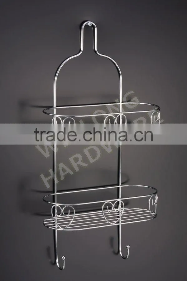 wall-mounted metal iron bathroom rack