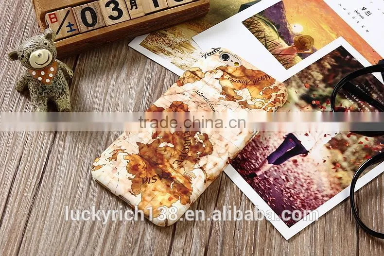 colorful country maps polish luminous PC phone case for iPhone 6/7