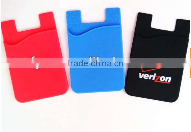 cheap price mobile silicone 3m sticker smart wallet for student
