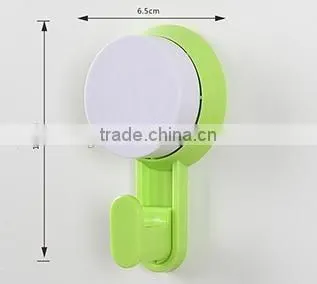 Vacuum suction cup kitchen and bathroom plastic hook/holder