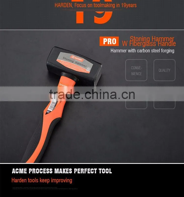 Professional Stoning Hammer W Fiberglass Handle