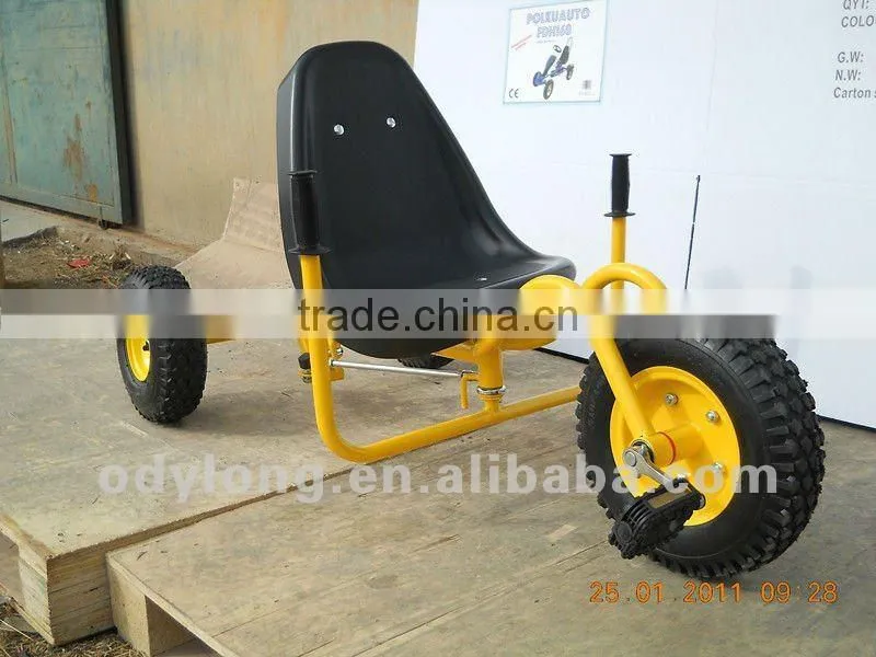China wholesale cheap go kart metal frames three wheels wheel barrow go kart HD001