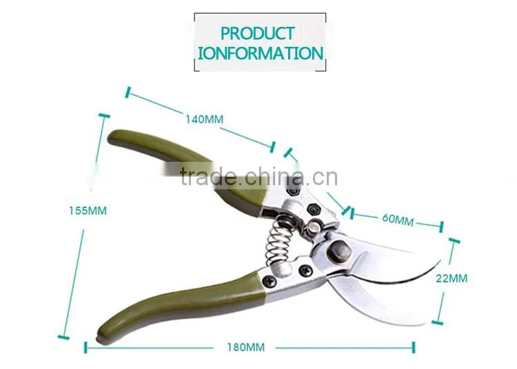 8" bypass garden pruning shears plant fruit scissors pruner snip gardening secateurs hand tool