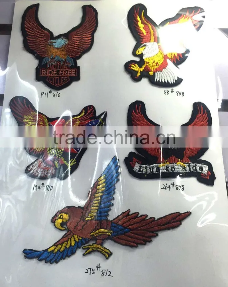 P003-033 to 037 Embroidered Diffrent Types of Eagles Applique Patches