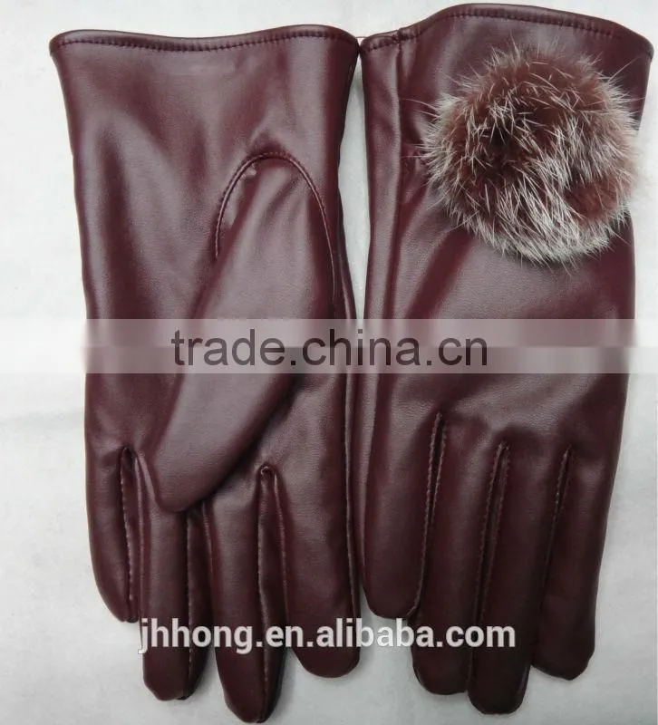 Ladies genuine Leather Gloves working glove