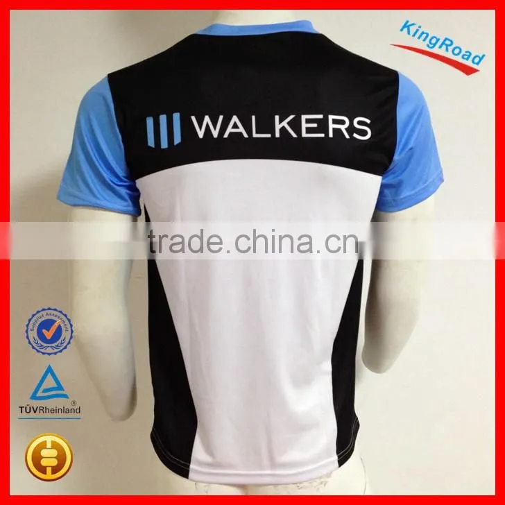 100% polyester Coolmax sports shirt, Ladies custom running jersey