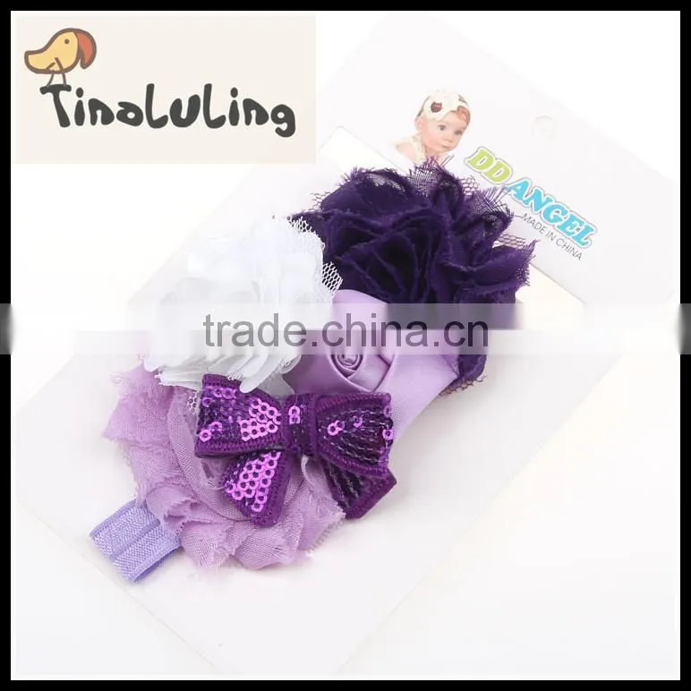 New arrival hair accessories wholesale flower making hair accessory for party