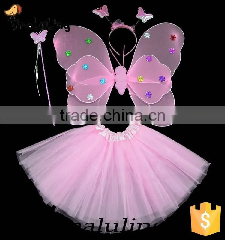 Multicolor kids Halloween Butterfly Fairy Wings Magic Wings Accessory