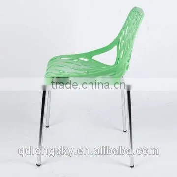 LS-4009 Wholesale Modern Cheap Colorful Stacking plastic Dining Chair For Dining Room Furniture
