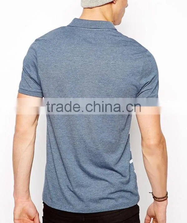 Men's fashion design stripe polo shirt custom polo shirt design with combination