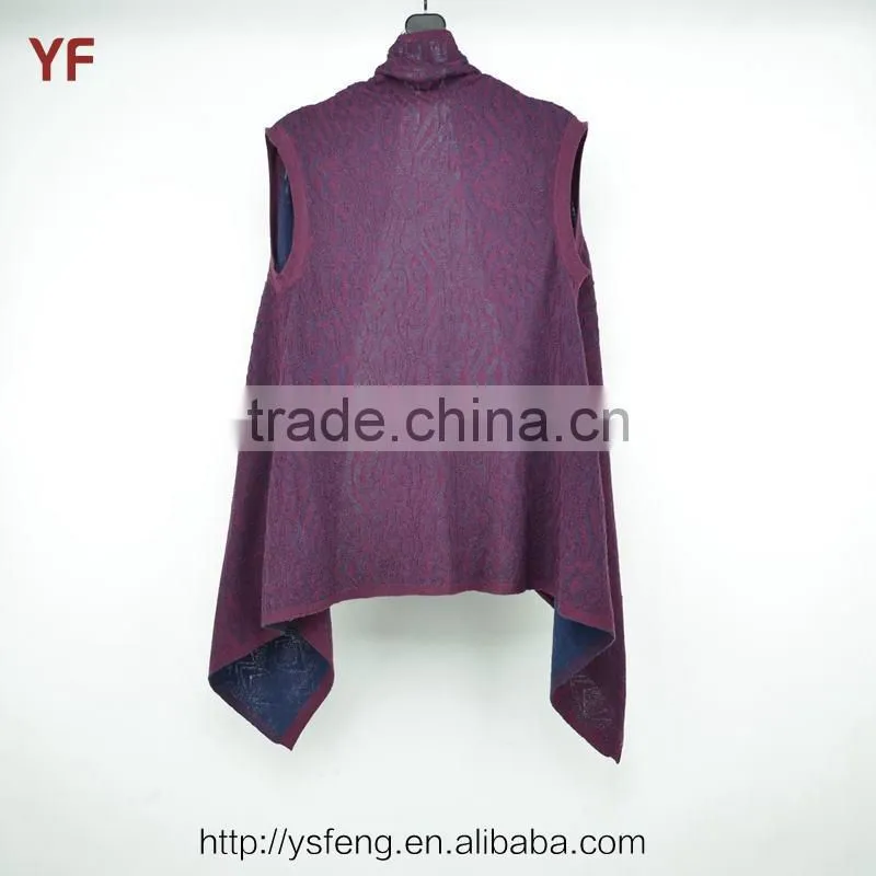 Fashion Cotton Poncho Women Knit Sweater Wholesale