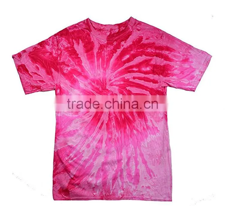 Guangzhou Shandao Factory Direct Sale Summer Casual O-Neck 190g 100% Cotton Custom Tie Dye Long Sleeve T Shirt
