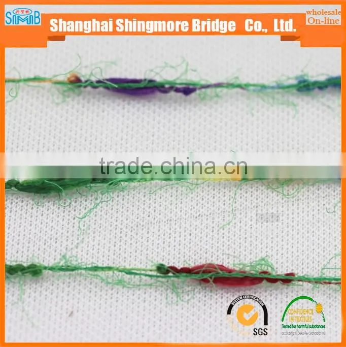 China fancy knitting yarn factory direct wholesale oeko tex 100 polyester lantern feather yarn for carpet with free samples