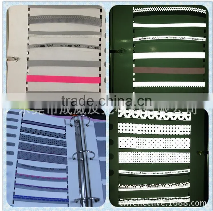 hi vision grey color warning reflector TC tape for sewing on clothes
