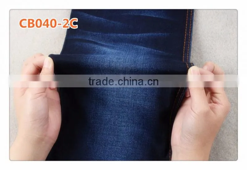CB040-2C 10oz tricolor backside good stretch cotton denim fabric