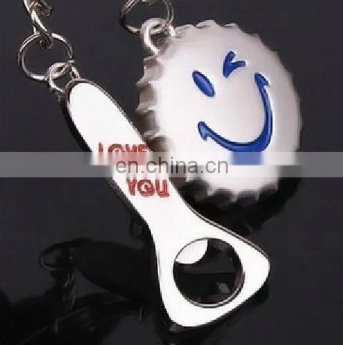 Fashion New Personality Fish Bone Shape Alloy Keychain Couple Valentine's Day Gift