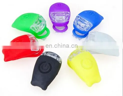 silicone material led bike lights good quality led bike flashlight