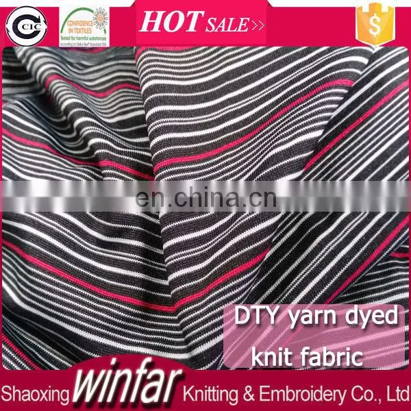 Winfar Textile space dye yarn DTY knit yarn dye fabric for briefs underpants