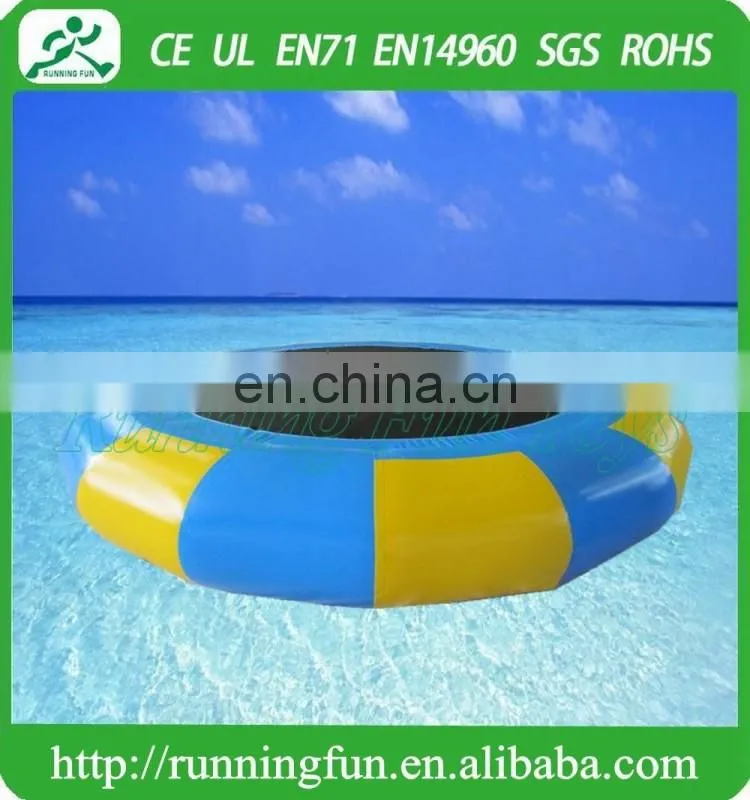 Inflatable water trampoline for aqua park
