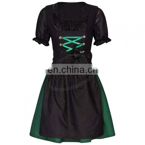 Bright Silk Dirndl Oktoberfest, Carnival Dress, Party Dress, Quality Dress(Traditional Clothing)