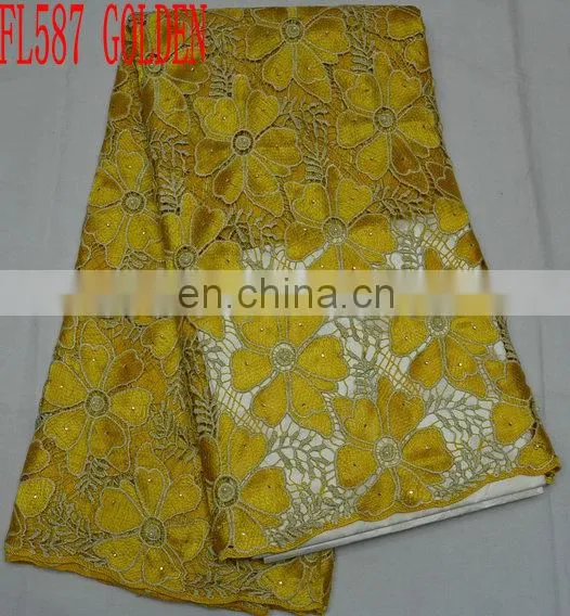 Hot sale cotton lace/ african cord lace/ guipure lace/ embroidery lace