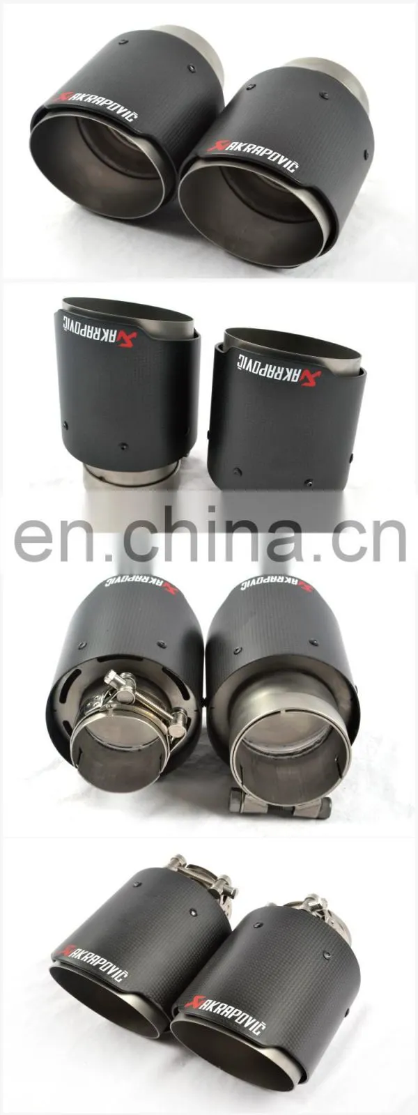 Carbon Fiber Akrapovic exhaust tip car part universal tip