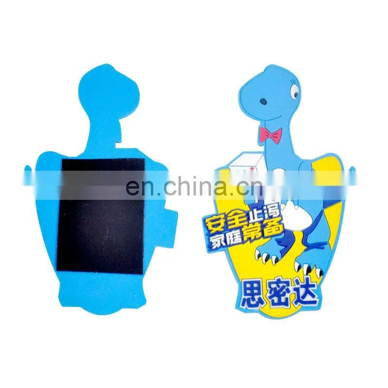 round custom promo 3d silicone fridge magnet