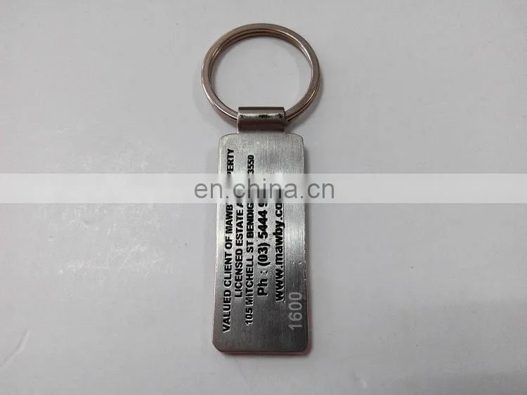 Custom mental key chain zinc alloy car key chain