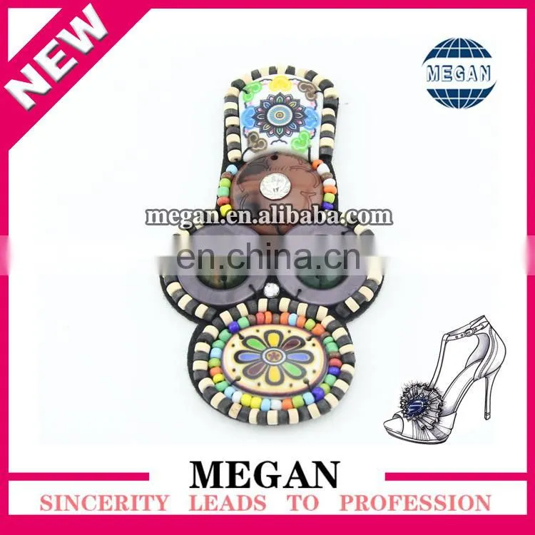 2014 New Fashion Designer Blue Flowers High Heel Shoes