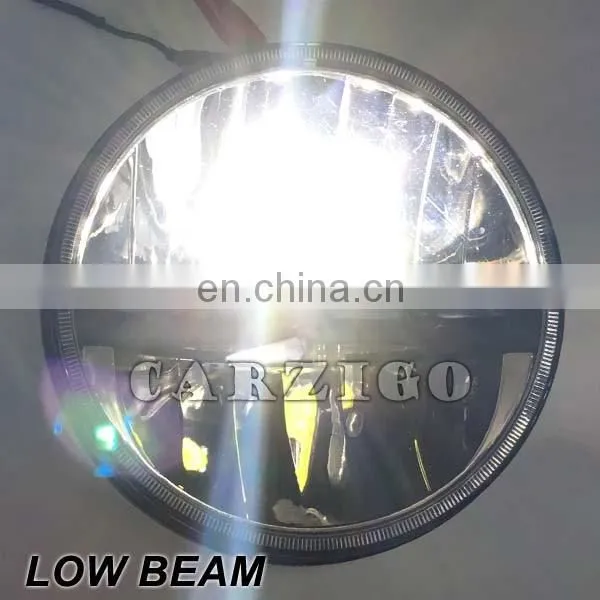 made in Guangzhou IP68 IP6K9K 30w round 7 inch LED headlamp with high beam low beam for jeep wrangler for land rover defender