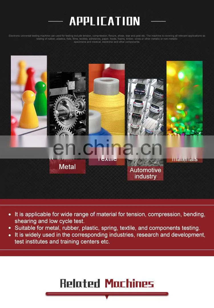 200N-5000N 5kn Universal Testing Machine Plastic Polymers Materials Tensile Testing Machine