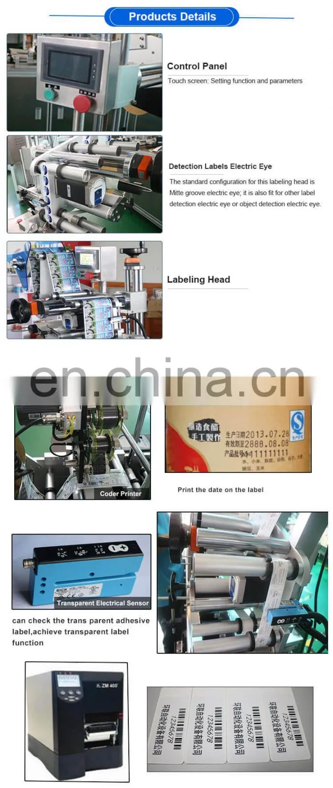 Factory Plastic Applicator Labeling Machine T902