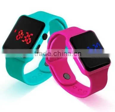 2016 hottest sale Unisex students digital square black and white LED watch