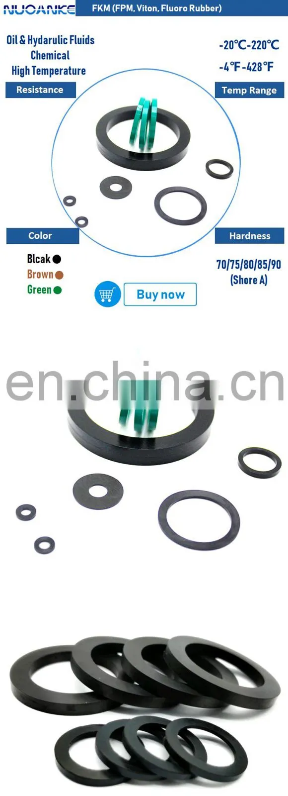 Made In China Different Type Material O Ring Washer NBR FKM Silicone Square O Ring Seal With Best Price