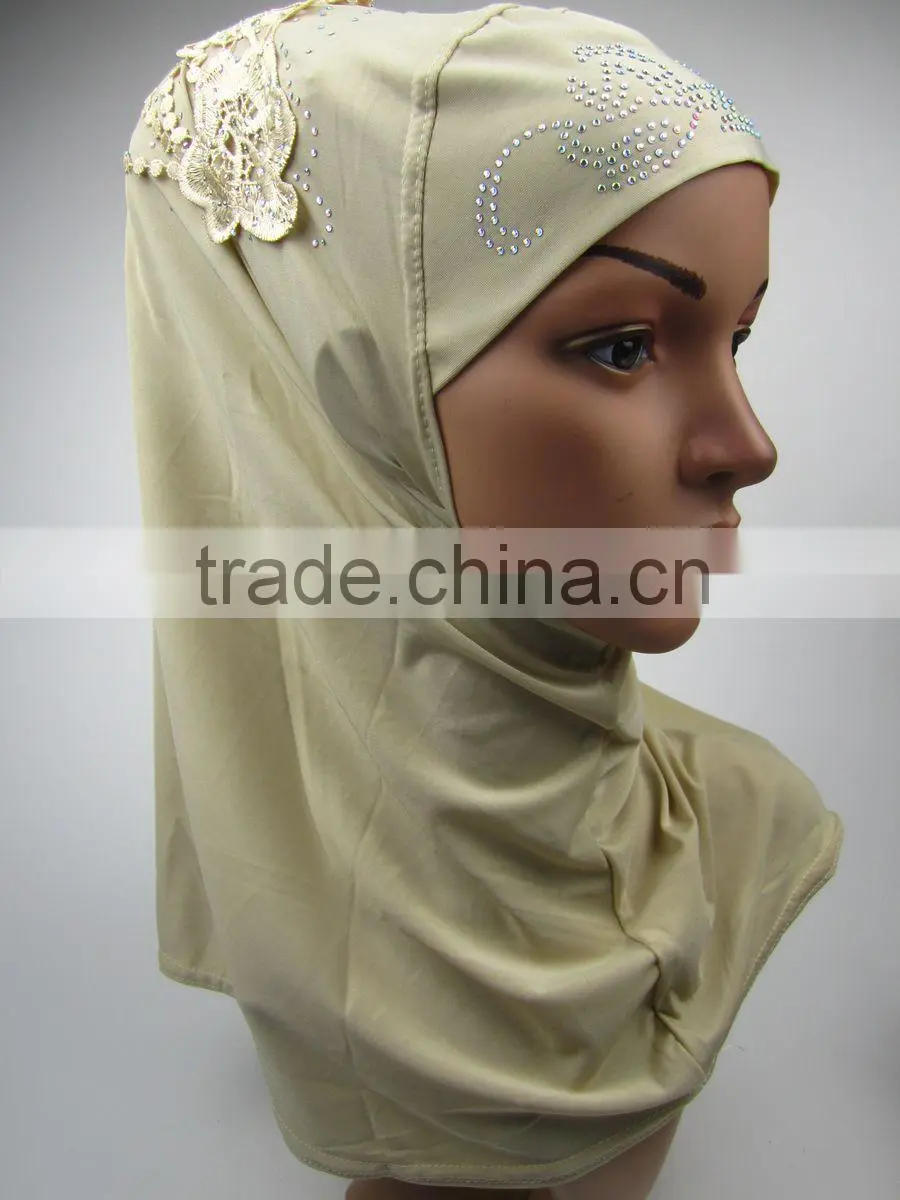 Fashion Applique HIJAB 12colors islamic Merly adult headscarf shawl