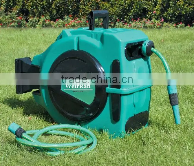 (73545) garden easy-operated retractable automatic hose reel irrigation machine