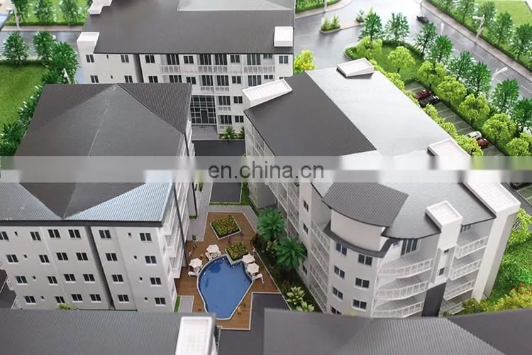 Construction building layout scale model making , real estate building model