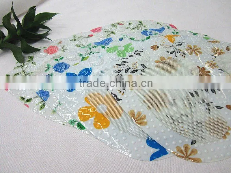 wonderful and massage feeling foot print bath mat 8011